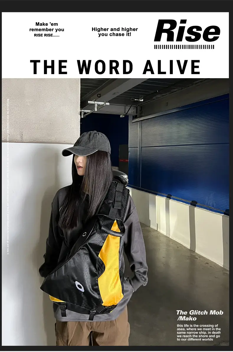 2024 Lightweight Sports Backpack for Men Women Black Yellow — feature 3