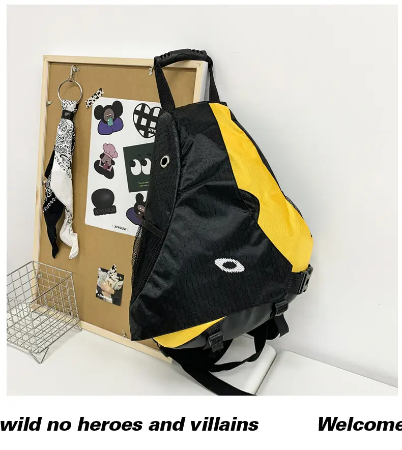 2024 Lightweight Sports Backpack for Men Women Black Yellow — feature 45