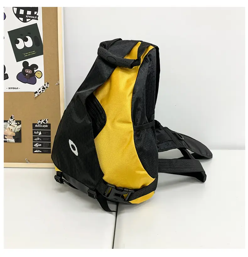 2024 Lightweight Sports Backpack for Men Women Black Yellow — feature 47