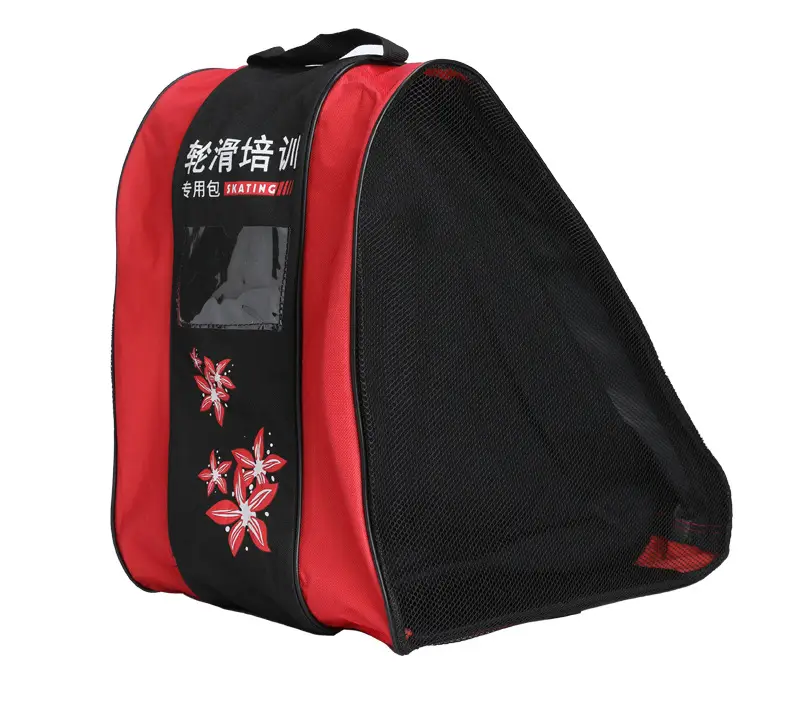 Three-Layer Roller Skate Storage Bag Blue Black — feature 12