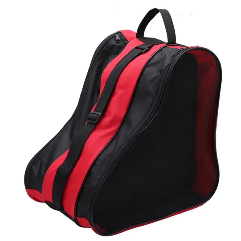 Three-Layer Roller Skate Storage Bag Blue Black