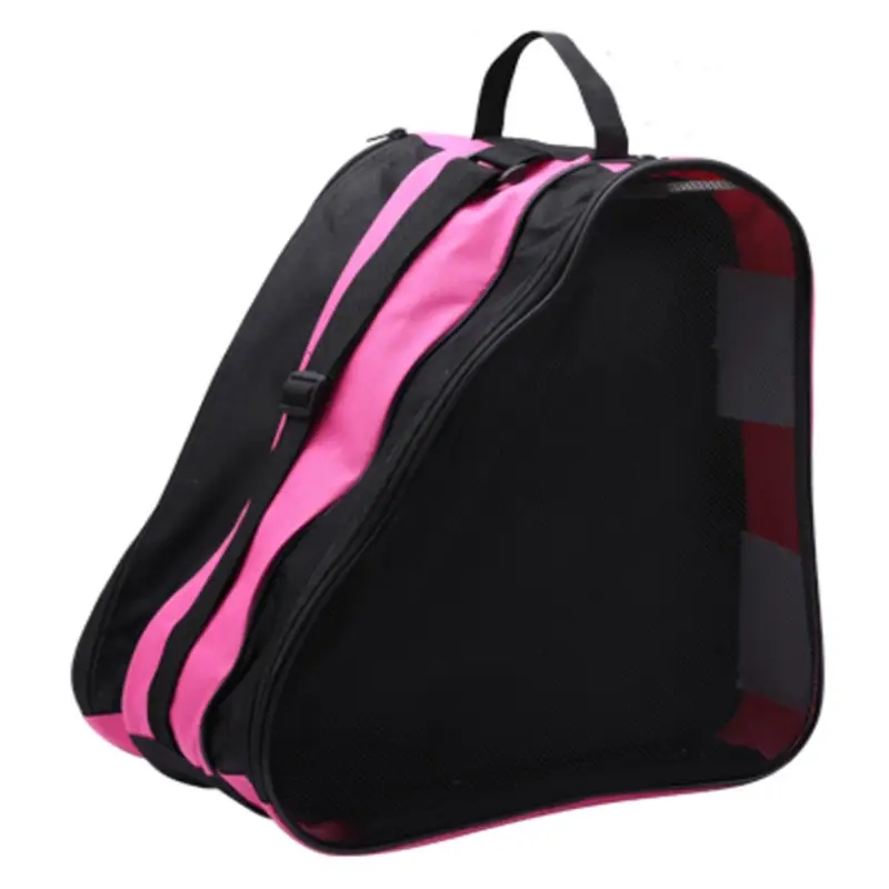 Three-Layer Roller Skate Storage Bag Blue Black