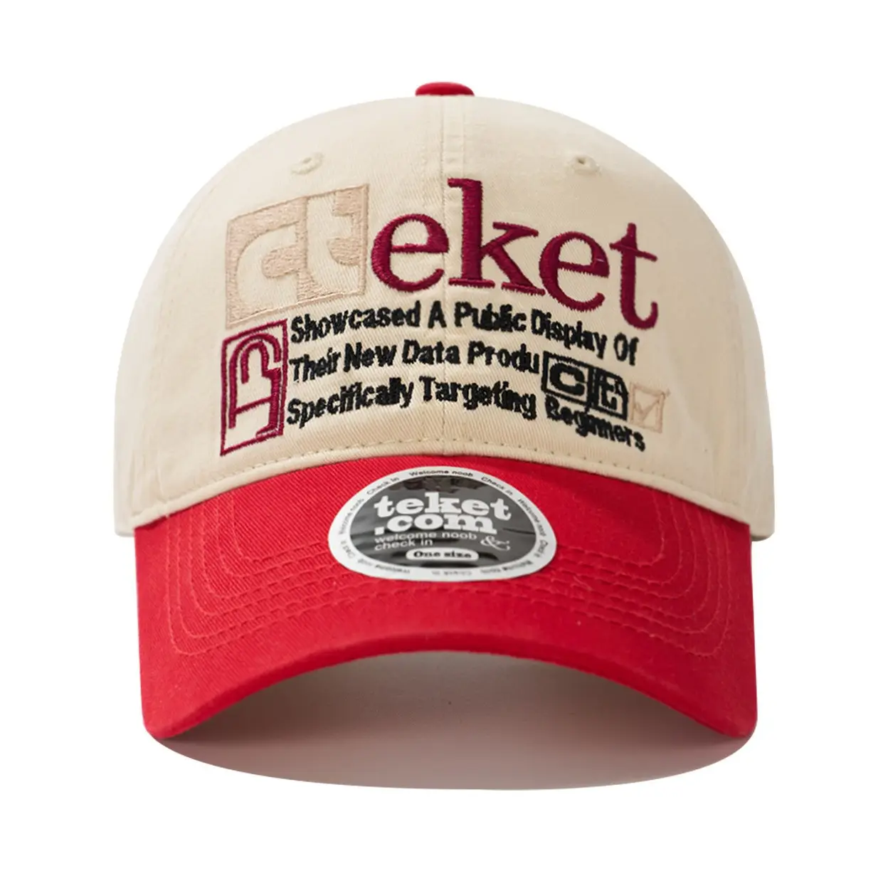 Maroon Retro Men's Baseball Cap with Embroidered Logo - Image 26