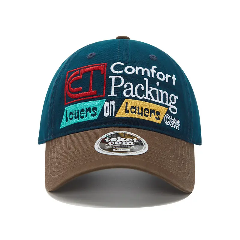 Maroon Retro Men's Baseball Cap with Embroidered Logo - Image 5
