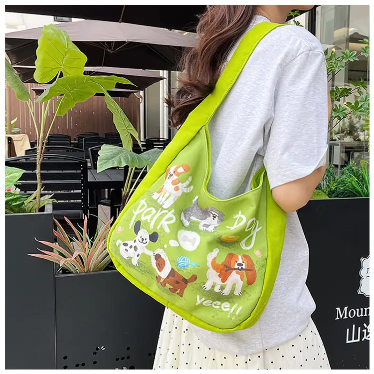 Schoolboy Puppy Canvas Shoulder Bag Large Capacity — feature 21