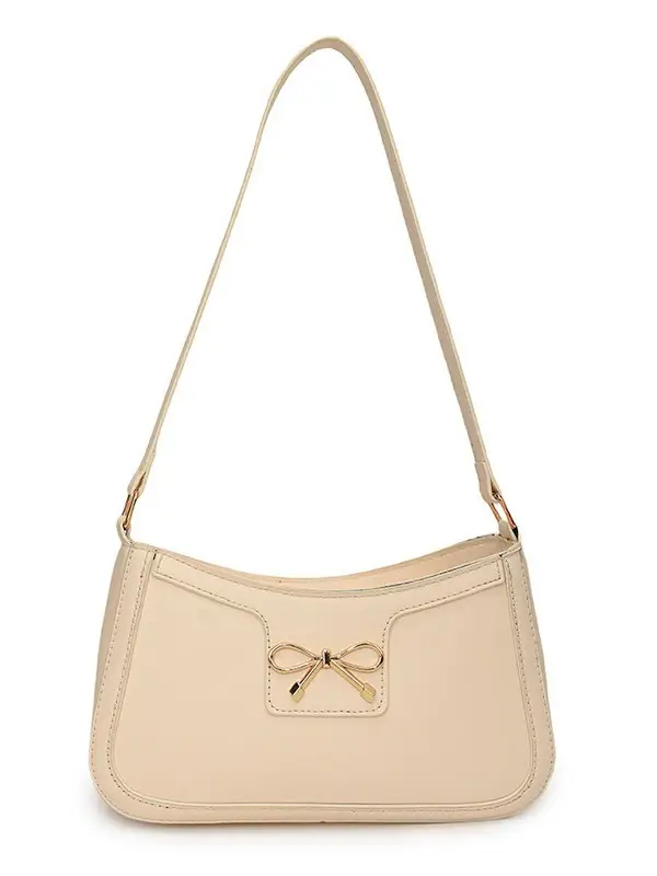 Women's One-shoulder Crossbody Bag Beige Retro Design