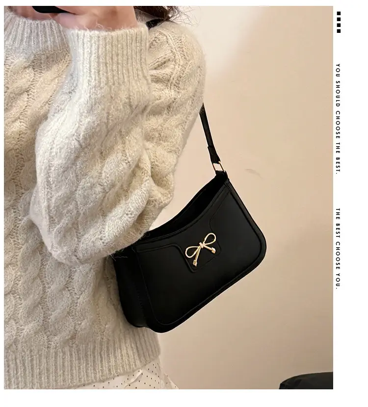 Women's One-shoulder Crossbody Bag Beige Retro Design — feature 1