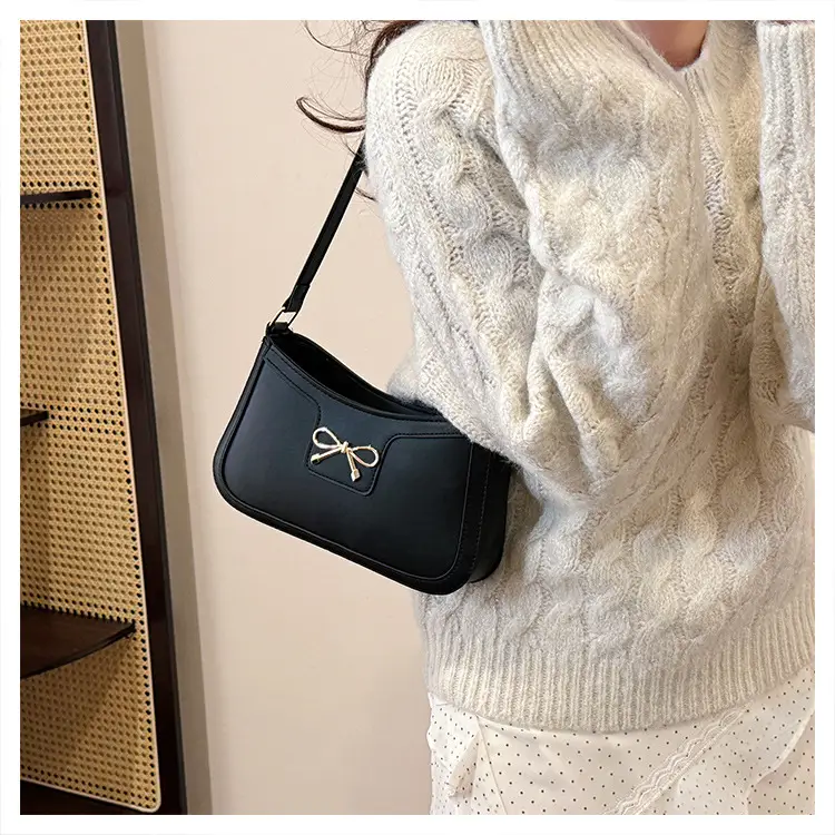 Women's One-shoulder Crossbody Bag Beige Retro Design — feature 8