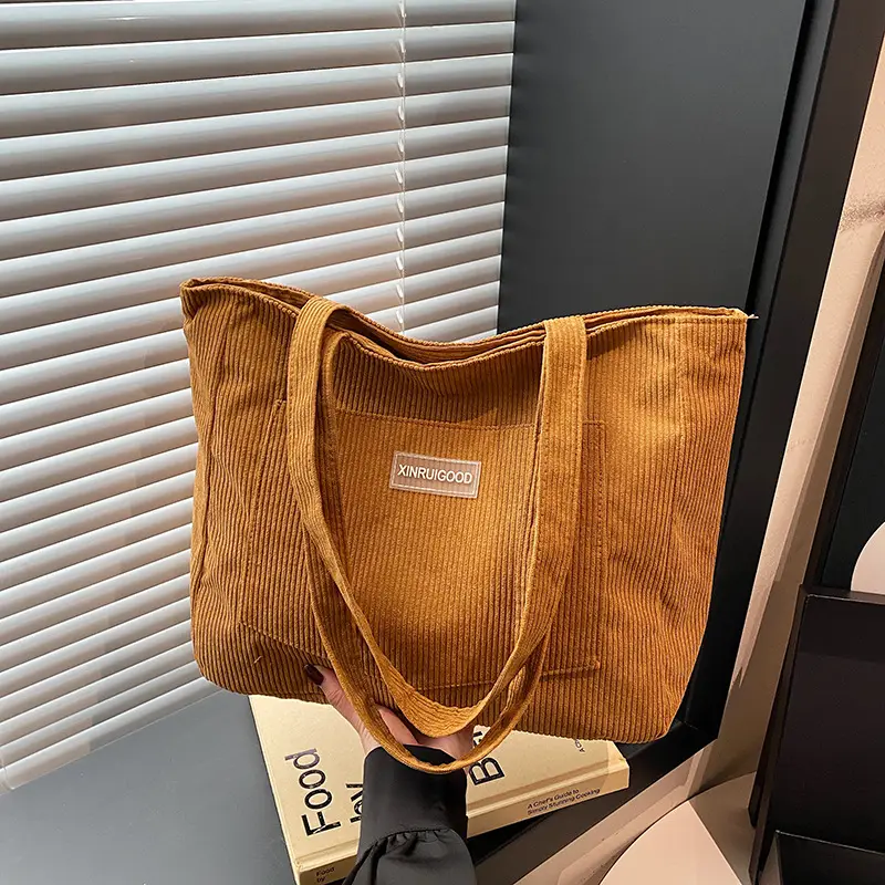 Vintage Velvet Tote Bag Women Winter New Shoulder Crossbody - Image 7