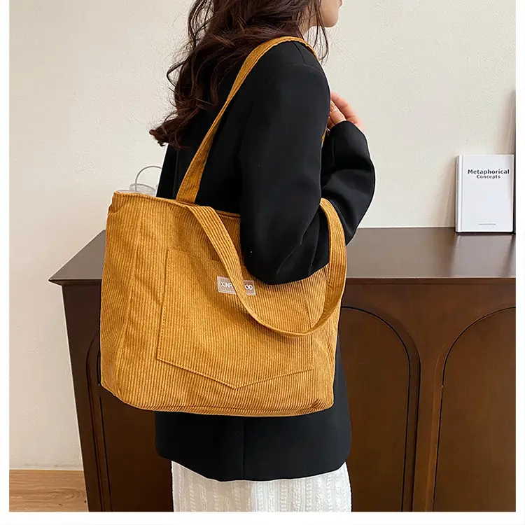 Vintage Velvet Tote Bag Women Winter New Shoulder Crossbody — feature 13
