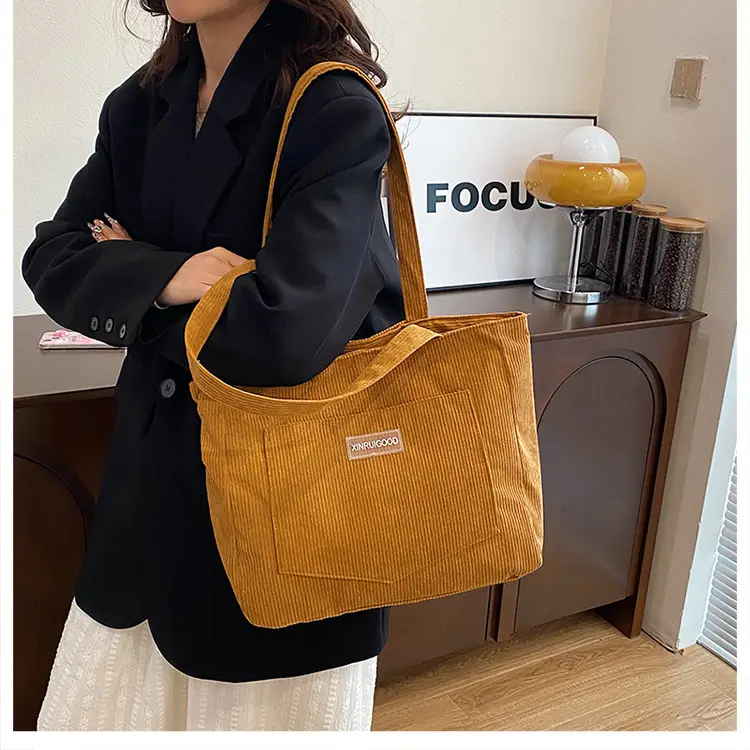 Vintage Velvet Tote Bag Women Winter New Shoulder Crossbody — feature 14