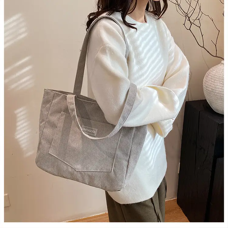 Vintage Velvet Tote Bag Women Winter New Shoulder Crossbody — feature 15