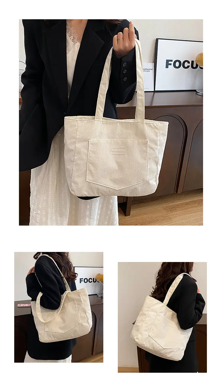 Vintage Velvet Tote Bag Women Winter New Shoulder Crossbody — feature 19