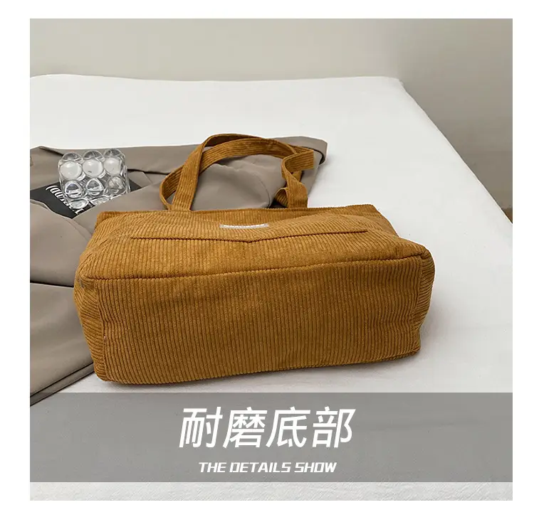 Vintage Velvet Tote Bag Women Winter New Shoulder Crossbody — feature 4