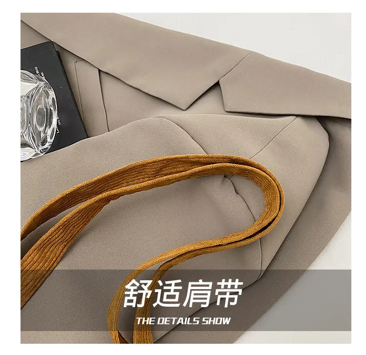 Vintage Velvet Tote Bag Women Winter New Shoulder Crossbody — feature 6