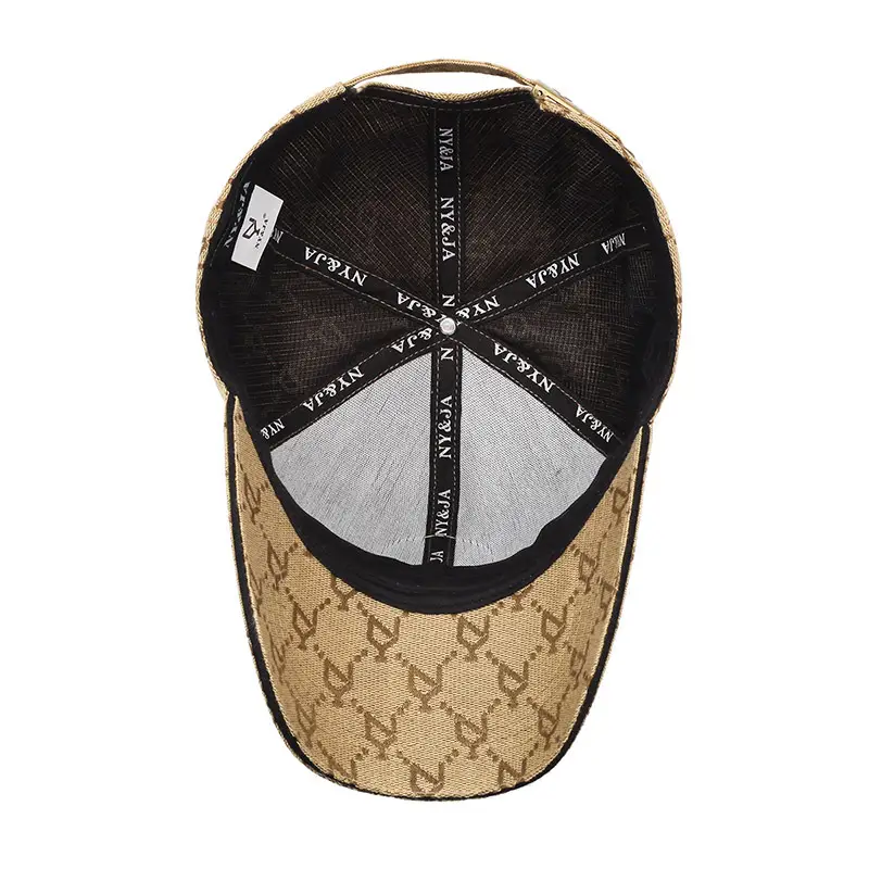 Blue Embroidered Men's Baseball Cap with Leather Badge - Image 10