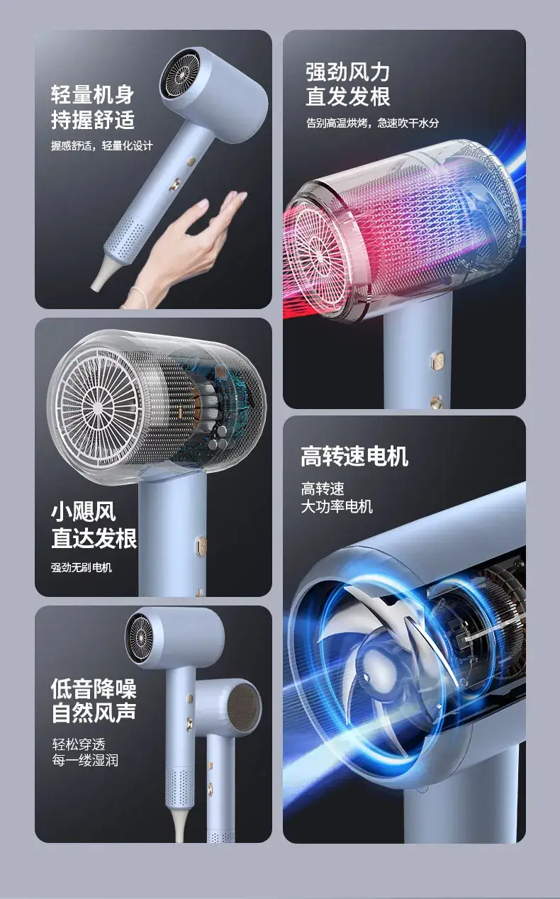 1800W High Power Hair Dryer for Quick Drying — feature 11