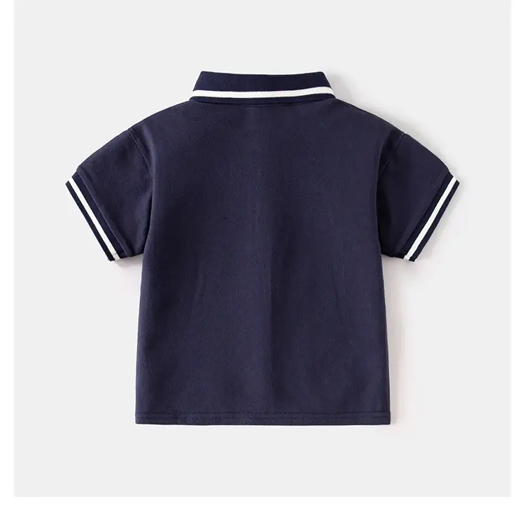 Boys Polo Shirt White Black 2026 Kids β feature 14