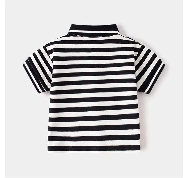 Boys Polo Shirt White Black 2026 Kids β feature 16