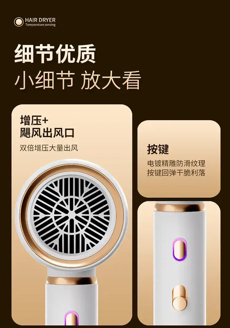 2400W Negative Ion Hair Dryer for Home Salon Use — feature 14