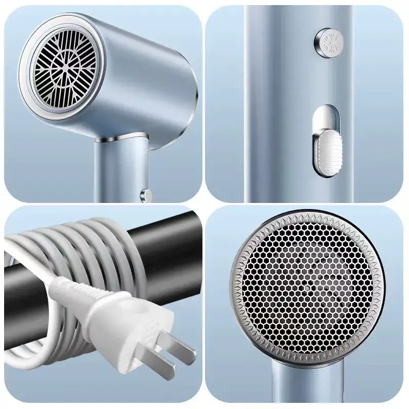 High Power Hair Dryer for Salon Use, Blue, Negative Ion, Quick Dry - Image 3