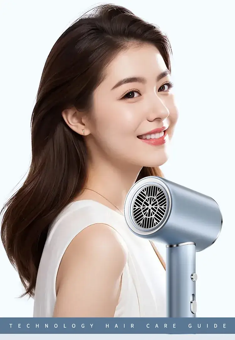 High Power Hair Dryer for Salon Use, Blue, Negative Ion, Quick Dry — feature 7