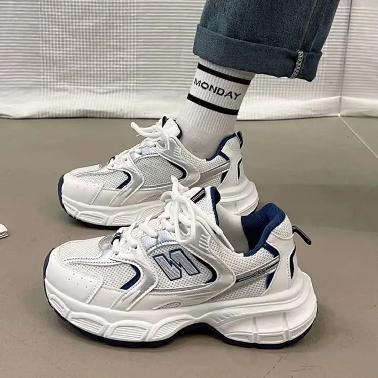 White Thick-Strap Casual Sneakers for Kids & Teens — feature 9