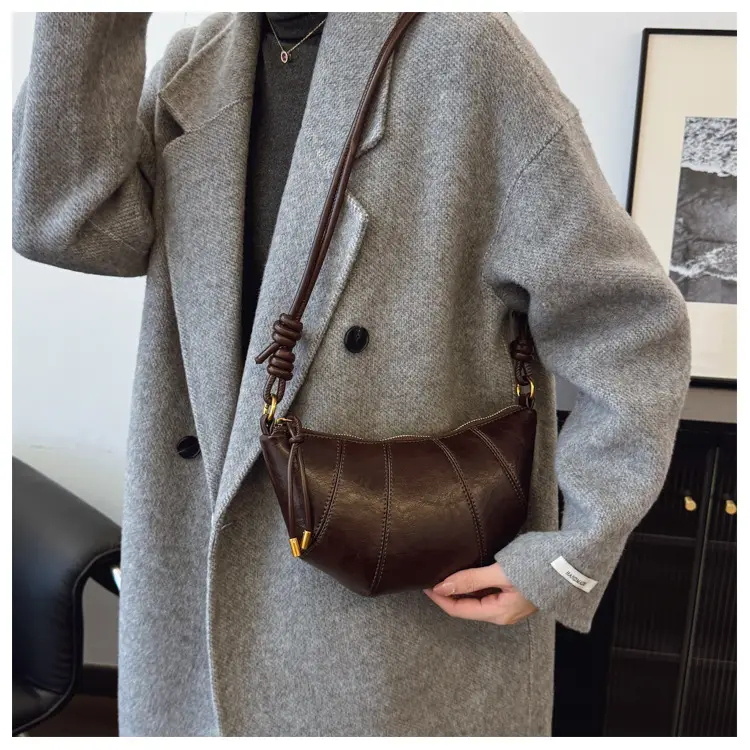 Brown Leather Shoulder Crossbody Bag for Women — feature 15