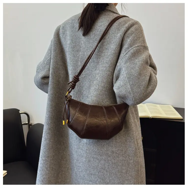 Brown Leather Shoulder Crossbody Bag for Women — feature 16