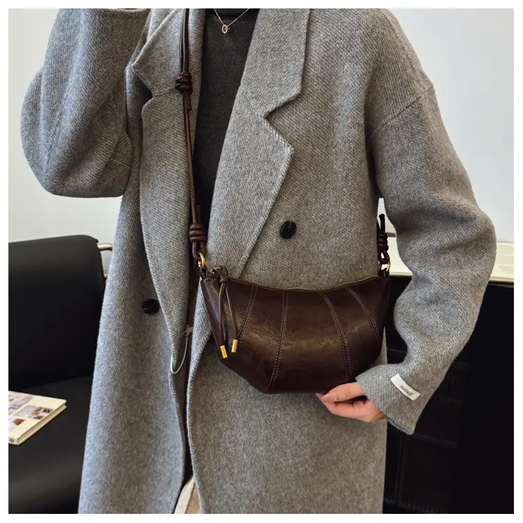 Brown Leather Shoulder Crossbody Bag for Women — feature 18
