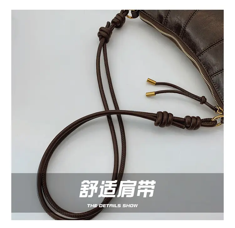 Brown Leather Shoulder Crossbody Bag for Women — feature 6