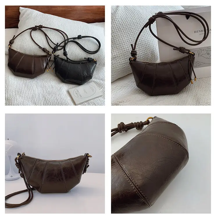 Brown Leather Shoulder Crossbody Bag for Women — feature 8