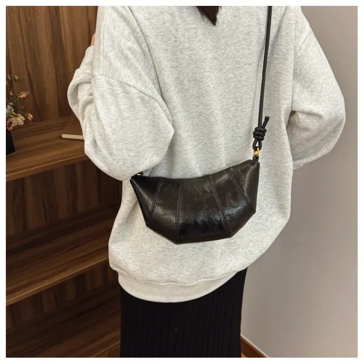 Brown Leather Shoulder Crossbody Bag for Women — feature 9