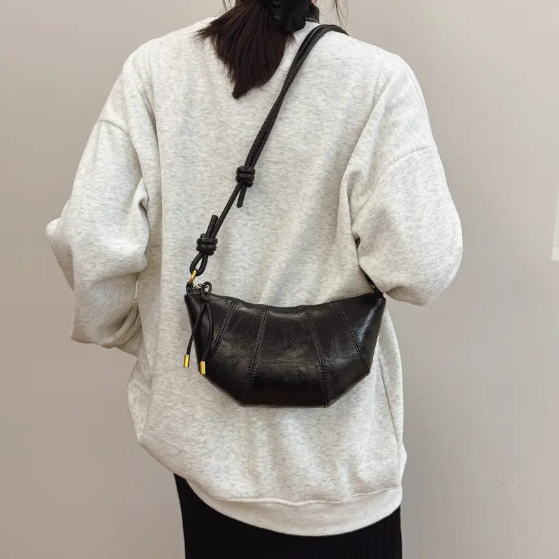 Brown Leather Shoulder Crossbody Bag for Women - Image 2