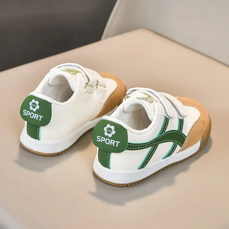 White Kids Sneakers with Velcro Closure — feature 22