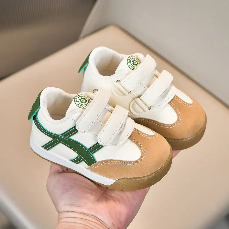 White Kids Sneakers with Velcro Closure — feature 24