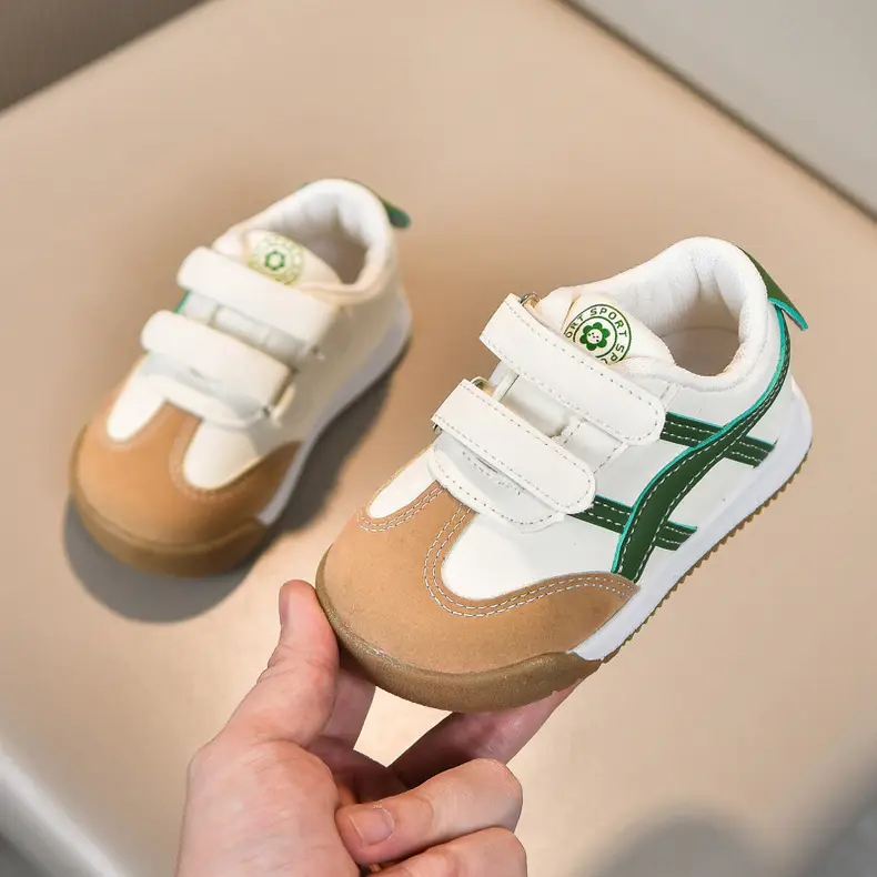 White Kids Sneakers with Velcro Closure — feature 25