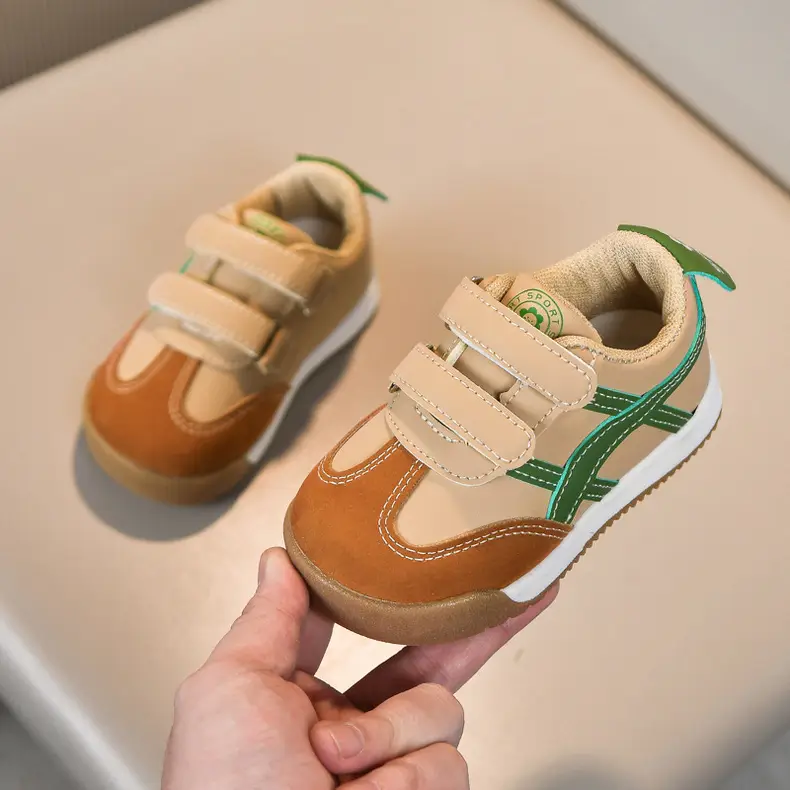 White Kids Sneakers with Velcro Closure — feature 26