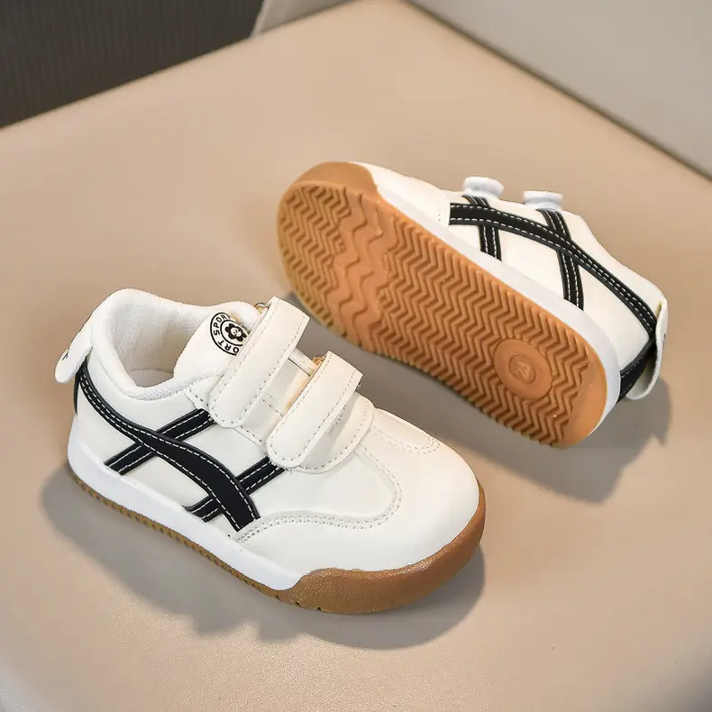 White Kids Sneakers with Velcro Closure — feature 32