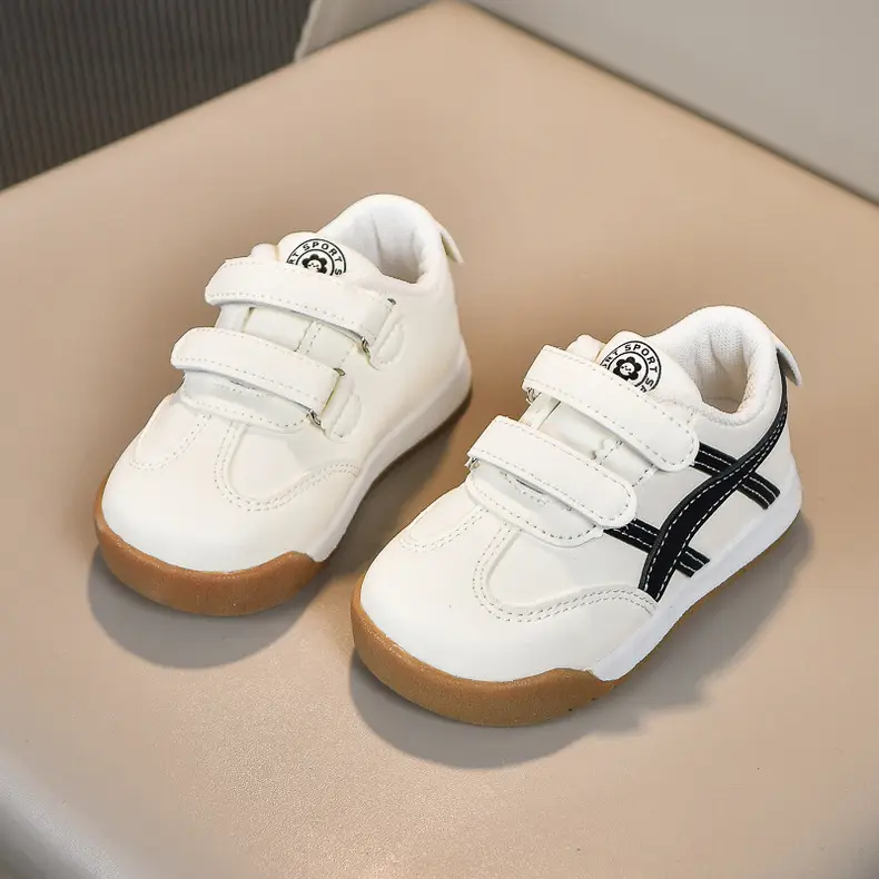 White Kids Sneakers with Velcro Closure — feature 33