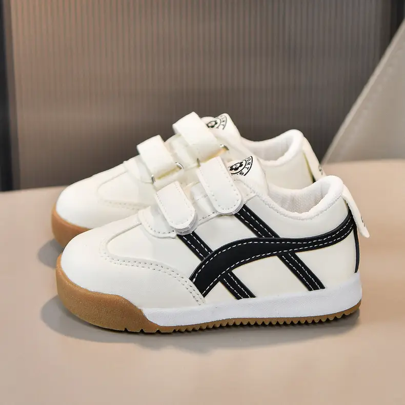 White Kids Sneakers with Velcro Closure — feature 35