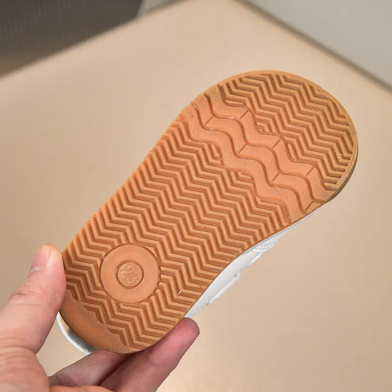 White Kids Sneakers with Velcro Closure — feature 39