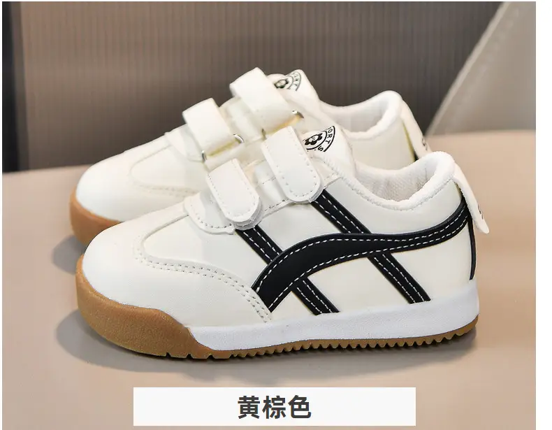 White Kids Sneakers with Velcro Closure — feature 5