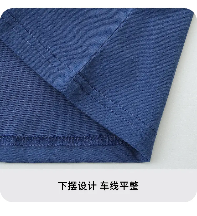 Blue Knitted Cotton Boys T-Shirt Summer New — feature 11