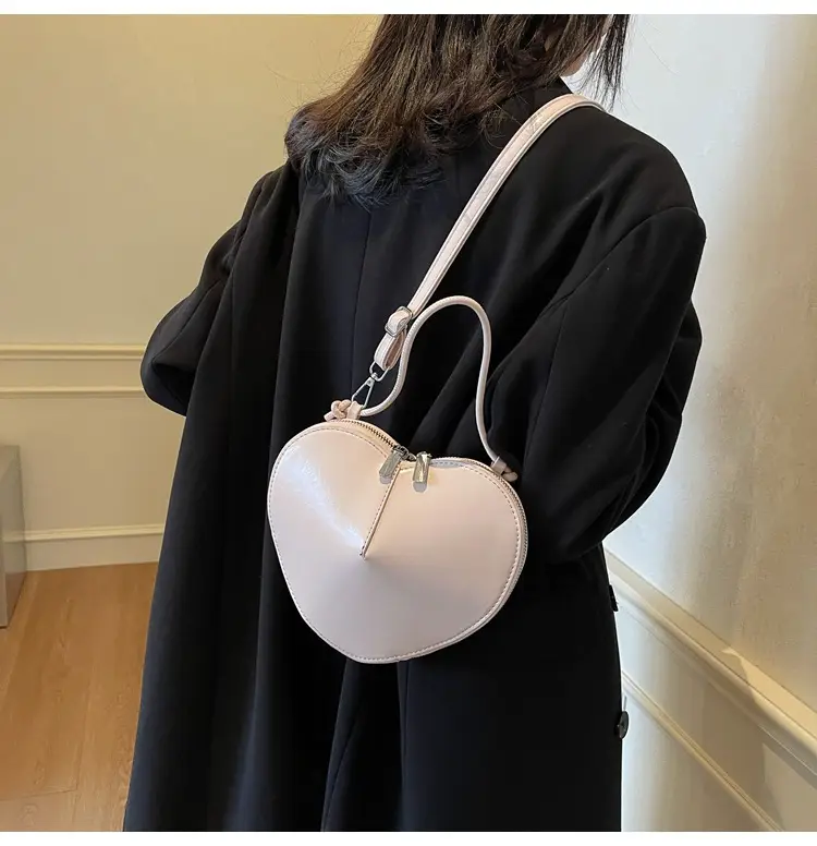 White Heart-Shaped Crossbody Bag for Women — feature 23