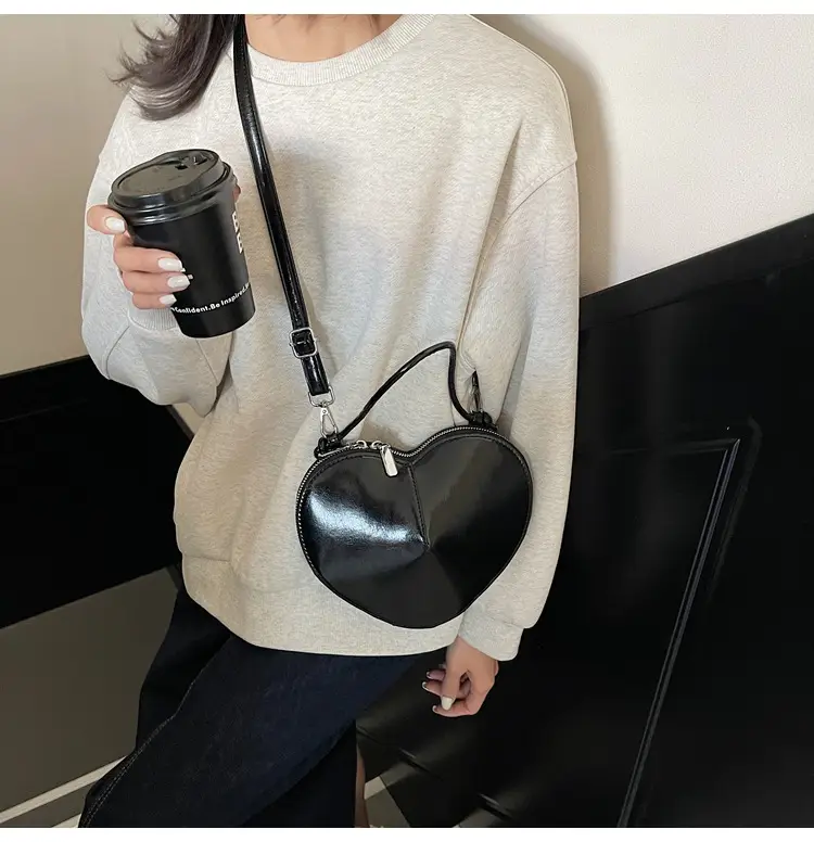 White Heart-Shaped Crossbody Bag for Women — feature 30