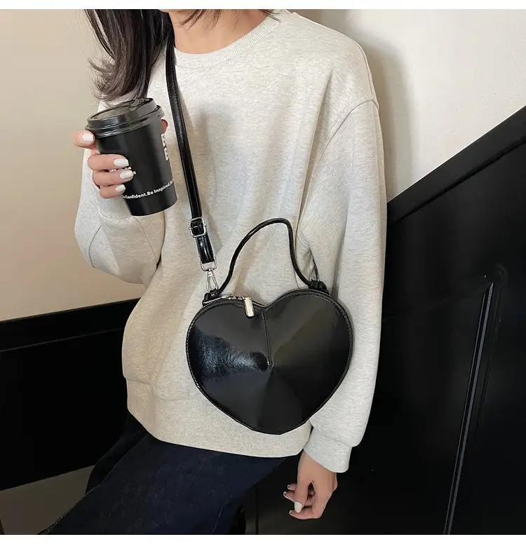 White Heart-Shaped Crossbody Bag for Women — feature 32
