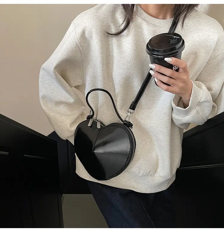 White Heart-Shaped Crossbody Bag for Women — feature 35