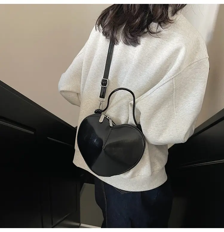 White Heart-Shaped Crossbody Bag for Women — feature 36