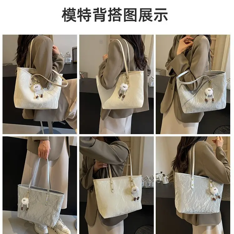 Black Embroidered Tote Bag for Women 2026 - Image 6